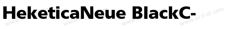 HeketicaNeue BlackC字体转换